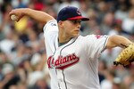 CLEVELAND, OH - JULY 6: Justin Masterson #63 of the Cleveland Indians pitches during the second inning against the New York Yankees at Progressive Field on July 6, 2011 in Cleveland, Ohio. (Photo by Jason Miller/Getty Images)