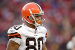 KANSAS CITY, MO - DECEMBER 20:  Brian Robiskie #80 of the Cleveland Browns looks on during their NFL game against the Kansas City Chiefs on December 20, 2009 at Arrowhead Stadium in Kansas City, Missouri. The Browns defeated the Chiefs 41-34. (Photo by Jamie Squire/Getty Images)