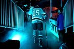 SAN JOSE, CA - APRIL 29:  Dany Heatley #15 of the San Jose Sharks walks on to the ice for their game against the Detroit Red Wings in Game One of the Western Conference Semifinals during the 2010 NHL Stanley Cup Playoffs at HP Pavilion on April 29, 2010 in San Jose, California.  (Photo by Ezra Shaw/Getty Images)