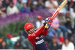 CAPE TOWN, SOUTH AFRICA - APRIL 19:  Virender Sehwag of Delhi hits out during the  IPL T20 match between Delhi Daredevils and Kings XI Punjab on April 19, 2009 in Cape Town, South Africa.  (Photo by Tom Shaw/Getty Images)