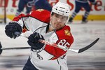 TORONTO - OCTOBER 26: Rostislav Olesz #85 of the Florida Panthers shoots during warmup before game action at the Air Canada Centre October 26, 2010 in Toronto, Ontario, Canada. (Photo by Abelimages/Getty Images)