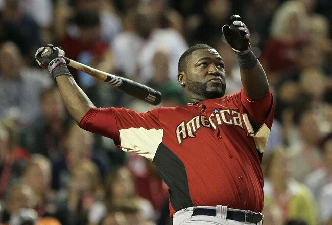 PHOENIX, AZ - JULY 11:  American League All-Star David Ortiz #34 of the Boston Red Sox participates in the second round of the 2011 State Farm Home Run Derby at Chase Field on July 11, 2011 in Phoenix, Arizona.  (Photo by Jeff Gross/Getty Images)