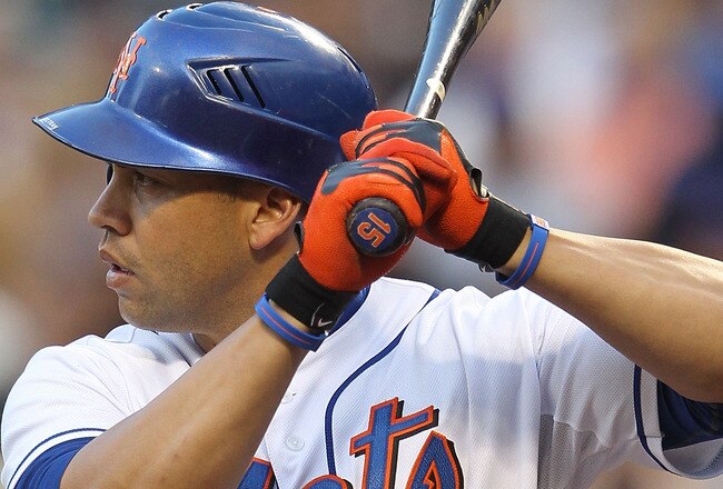 NEW YORK, NY - JULY 01:  Carlos Beltran #15 of the New York Mets at bat against the New York Yankees at Citi Field on July 1, 2011 in the Flushing neighborhood of the Queens borough of New York City.  (Photo by Nick Laham/Getty Images)