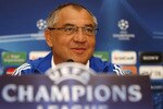 LYON, FRANCE - SEPTEMBER 13:  Schalke Head Coach Felix Magath during the FC Schalke Press Conference, ahead of their Group B UEFA Champions League first phase match against Lyon, at Stade de Gerland  on September 13, 2010 in Lyon, France.  (Photo by Michael Steele/Getty Images)