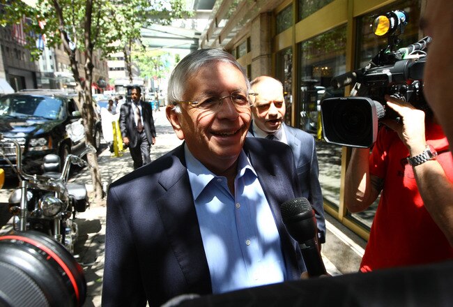 NEW YORK, NY - JUNE 30:  NBA Commissioner David Stern arrives at Omni Hotel for negotiations for the collective bargaining agreement between player representatives and owners June 30, 2011 in New York City.  (Photo by Neilson Barnard/Getty Images)