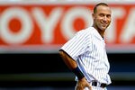 NEW YORK, NY - JULY 09:  Derek Jeter #2 of the New York Yankees looks on against the Tampa Bay Rays at Yankee Stadium on July 9, 2011 in the Bronx borough of New York City.  (Photo by Michael Heiman/Getty Images)