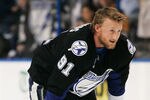TAMPA, FL - MAY 21:  Steven Stamkos #91 of the Tampa Bay Lightning warms up for Game Four of the Eastern Conference Finals against the Boston Bruins during the 2011 NHL Stanley Cup Playoffs at St Pete Times Forum on May 21, 2011 in Tampa, Florida.  (Photo by Justin K. Aller/Getty Images)