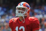 GAINESVILLE, FL - APRIL 9:  Quarterback John Brantley #12 of the Florida Gators takes the field during the Orange and Blue spring football game April 9, 2011 at Ben Hill Griffin Stadium in Gainesville, Florida.  (Photo by Al Messerschmidt/Getty Images)