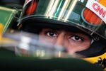 VALENCIA, SPAIN - JUNE 24:  Karun Chandhok of India and Team Lotus prepares to drive during practice for the European Formula One Grand Prix at the Valencia Street Circuit on July 24, 2011, in Valencia, Spain.  (Photo by Paul Gilham/Getty Images)