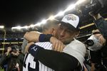 NEW YORK - NOVEMBER 04:  Derek Jeter #2 and Alex Rodriguez #13 of the New York Yankees celebrate on the field after their 7-3 win against the Philadelphia Phillies in Game Six of the 2009 MLB World Series at Yankee Stadium on November 4, 2009 in the Bronx borough of New York City.  (Photo by Nick Laham/Getty Images)