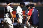 MINNEAPOLIS, MN - JULY 24: Francisco Liriano #47 of the Minnesota Twins gives the ball to manager Ron Gardenhire #35 of the Minnesota Twins in the third inning against the Detroit Tigers on July 24, 2011 at Target Field in Minneapolis, Minnesota. (Photo by Hannah Foslien/Getty Images)