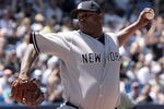 TORONTO, CANADA - JULY 16: CC Sabathia #52 of the New York Yankees throws a pitch against the Toronto Blue Jays during MLB action at The Rogers Centre July 16, 2011 in Toronto, Ontario, Canada. (Photo by Abelimages/Getty Images)