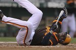 SEATTLE - JULY 01:  Orlando Hudson #1 of the San Diego Padres falls to the ground in pain after being injured on a swing against the Seattle Mariners at Safeco Field on July 1, 2011 in Seattle, Washington. Hudson was removed from the game. (Photo by Otto Greule Jr/Getty Images)