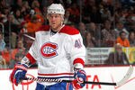 PHILADELPHIA, PA - JANUARY 25:  Andrei Kostitsyn #46 of the Montreal Canadiens waits for a faceoff in an NHL hockey game against the Philadelphia Flyers at the Wells Fargo Center on January 25, 2011 in Philadelphia, Pennsylvania.  (Photo by Paul Bereswill/Getty Images)
