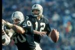 9 Dec 1979:  Quarterback Ken Stabler of the Oakland Raiders prepares to pass the ball during a game against the Cleveland Browns at the Oakland-Alameda County Coliseum in Oakland, California.  The Raiders won the game 19-14. Mandatory Credit: Allsport  /A