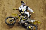 LOS ANGELES, CA - JULY 28:  Travis Pastrana is injured after a fall in the Moto X Best Trick Final during day 1 of the X Games 17 at the Staples Centrer on July 28, 2011 in Los Angeles, California.  (Photo by Harry How/Getty Images)