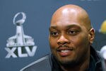 FORT WORTH, TX - JANUARY 31:  Tackle Flozell Adams #71 of the Pittsburgh Steelers talks with the media at the Omni Fort Worth Hotel on January 31, 2011 in Fort Worth, Texas. The Pittsburgh Steelers will play the Green Bay Packers in Super Bowl XLV on February 6, 2011 at Cowboys Stadium in Arlington, Texas.  (Photo by Tom Pennington/Getty Images)