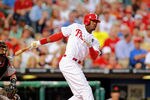 PHILADELPHIA , PA - JULY 27:  Domonic Brown #9 of the Philadelphia Phillies bats against the San Francisco Giants at Citizens Bank Park on July 27, 2011 in Philadelphia, Pennsylvania.  The Giants defeated the Phillies 2-1. (Photo by Len Redkoles/Getty Images)