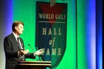 ST AUGUSTINE, FL - MAY 09:  PGA Hall of Fame golfer Ernie Els is inducted into the World Golf Hall of Fame during the 2011 Induction Ceremony on May 9, 2011 in St Augustine, Florida.  (Photo by Marc Serota/Getty Images for the World Golf Hall of Fame)