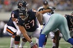 ARLINGTON, TX - SEPTEMBER 19:  Center Olin Kreutz #57 of the Chicago Bears at Cowboys Stadium on September 19, 2010 in Arlington, Texas.  (Photo by Ronald Martinez/Getty Images)