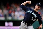 WASHINGTON, DC - JUNE 21: Starting pitcher Doug Fister #58 of the Seattle Mariners works the first inning against the Washington Nationals at Nationals Park on June 21, 2011 in Washington, DC. (Photo by Patrick Smith/Getty Images)