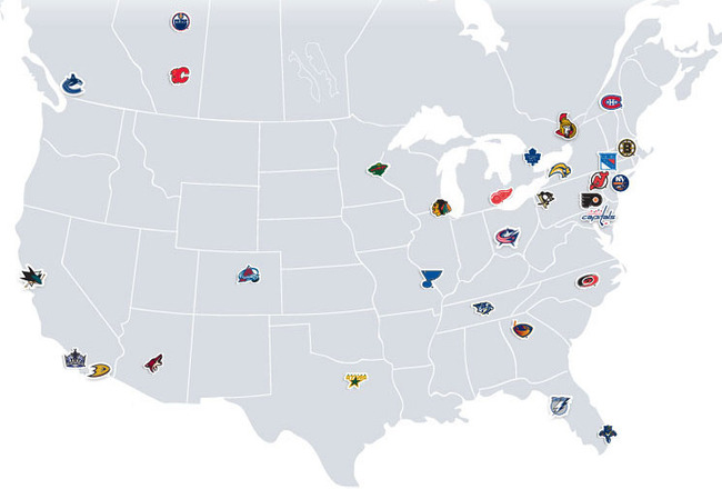 Nhl Conference Map