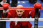 LAS VEGAS, NV - MAY 07:  Kelly Pavlik stretches before his super middleweight fight against Alfonso Lopez at the MGM Grand Garden Arena May 7, 2011 in Las Vegas, Nevada. Pavlik won by majority decision.  (Photo by Ethan Miller/Getty Images)