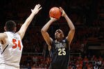 CHAMPAIGN, IL - FEBRUARY 13: JaJuan Johnson #25 of the Purdue Boilermakers takes a shot against the Illinois Fighting Illini at Assembly Hall on February 13, 2011 in Champaign, Illinois. Purdue defeated Illinois 81-70. (Photo by Joe Robbins/Getty Images)