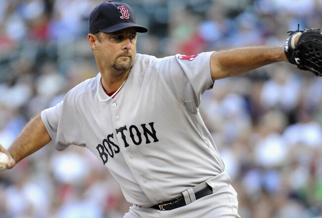 MINNEAPOLIS, MN - AUGUST 8: Tim Wakefield #49 of the Boston Red Sox delivers a pitch against the Minnesota Twins in the first inning on August 8, 2011 at Target Field in Minneapolis, Minnesota. (Photo by Hannah Foslien/Getty Images)