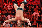 LAS VEGAS - AUGUST 24: Wrestler Chris Jericho jumps off the ropes at wrestler MVP during the WWE Monday Night Raw show at the Thomas & Mack Center August 24, 2009 in Las Vegas, Nevada. (Photo by Ethan Miller/Getty Images)