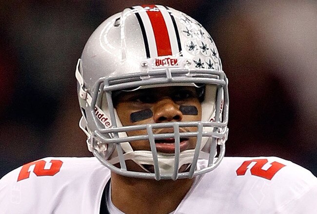 NEW ORLEANS, LA - JANUARY 04:  Quarterback Terrelle Pryor #2 of the Ohio State Buckeyes looks to pass against the Arkansas Razorbacks during the Allstate Sugar Bowl at the Louisiana Superdome on January 4, 2011 in New Orleans, Louisiana.  (Photo by Matthew Stockman/Getty Images)
