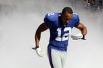 EAST RUTHERFORD, NJ - OCTOBER 17:  Steve Smith #12 of the New York Giants against the Detroit Lions at New Meadowlands Stadium on October 17, 2010 in East Rutherford, New Jersey.  (Photo by Nick Laham/Getty Images)