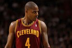 MIAMI, FL - DECEMBER 15: Antawn Jamison #4  of the Cleveland Cavaliers talks with a referee during a game against the Miami Heat at American Airlines Arena on December 15, 2010 in Miami, Florida. NOTE TO USER: User expressly acknowledges and agrees that, by downloading and/or using this Photograph, User is consenting to the terms and conditions of the Getty Images License Agreement.  (Photo by Mike Ehrmann/Getty Images)