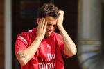 ST ALBANS, ENGLAND - AUGUST 09: Cesc Fabregas of Arsenal is seen during the England training session at London Colney on August 9, 2011 in St Albans, England.  (Photo by Michael Regan/Getty Images)