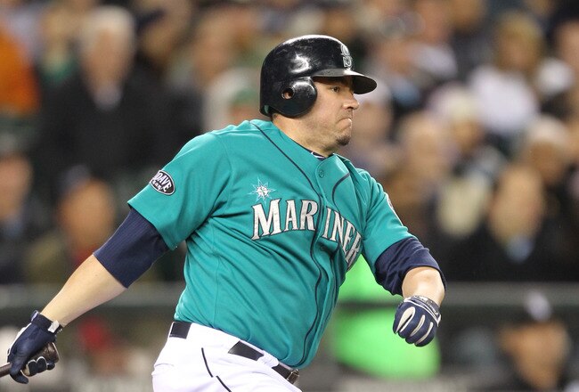 SEATTLE - MAY 06:  Jack Cust #29 of the Seattle Mariners bats against the Chicago White Sox at Safeco Field on May 6, 2011 in Seattle, Washington. The Mariners won 3-2. (Photo by Otto Greule Jr/Getty Images)