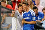 SO KON PO, HONG KONG - JULY 30: Andre Villas-Boas of Chelsea gives instructions to Fernando Torres during the Asia Trophy Final match against Aston Villa at the Hong Kong Stadium on July 30, 2011 in So Kon Po, Hong Kong.  (Photo by Victor Fraile/Getty Images)