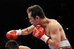 LAS VEGAS, NV - FEBRUARY 19:  Nonito Donaire (R) of the Philippines throws a right at Fernando Montiel of Mexico in the second round of their WBC/WBO bantamweight championship bout at the Mandalay Bay Events Center February 19, 2011 in Las Vegas, Nevada. Donaire won by TKO in the second round.  (Photo by Ethan Miller/Getty Images)