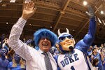 DURHAM, NC - MARCH 06:  ESPN analyst Dick Vitale celebrates with the Cameron Crazies before the start of the game between the North Carolina Tar Heels and Duke Blue Devils at Cameron Indoor Stadium on March 6, 2010 in Durham, North Carolina.  (Photo by Streeter Lecka/Getty Images)