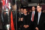 LIVERPOOL, ENGLAND - OCTOBER 16:   (THE SUN OUT) (SALES OUT)  In this handout image supplied by Liverpool Football Club, (L-R) Thomas Werner, Joe Januszewski and John W Henry look at the Champions League Trophy at the Liverpool F.C. Museum on October 16, 2010 in Liverpool, England.  (Photo by John Powell/Liverpool FC via Getty Images)