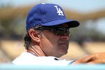 LOS ANGELES, CA - AUGUST 14:  Manager Don Mattingly of the Los Angeles Dodgers looks on during the game with the Houston Astros on August 14, 2011 at Dodger Stadium in Los Angeles, California. The Dodgers won 7-0.   (Photo by Stephen Dunn/Getty Images)