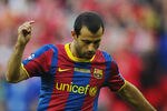 LONDON, ENGLAND - MAY 28:  Javier Mascherano of FC Barcelona in action during the UEFA Champions League final between FC Barcelona and Manchester United FC at Wembley Stadium on May 28, 2011 in London, England.  (Photo by Clive Mason/Getty Images)