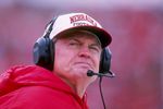 15 Nov 1997: Head coach Tom Osborne of Nebraska during the Cornhuskers 77-14 win over Iowa State at Memorial Stadium in Lincoln, Nebraska.