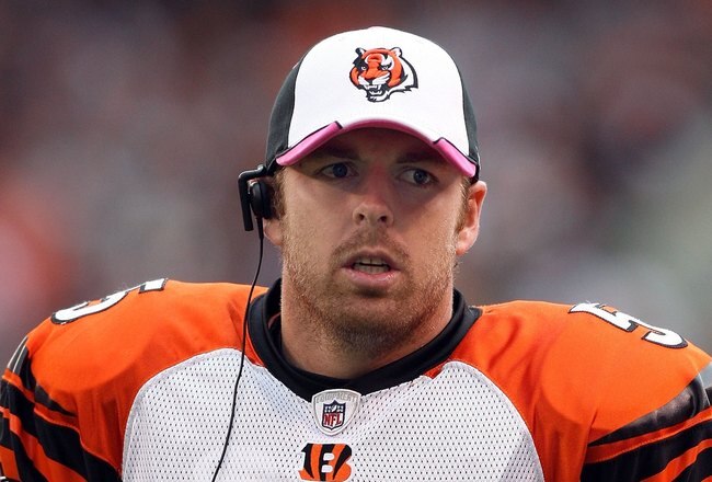 CLEVELAND - OCTOBER 04:  Jordan Palmer #5 of the Cincinnati Bengals looks on against the Cleveland Browns during their game at Cleveland Browns Stadium on October 4, 2009 in Cleveland, Ohio.  (Photo by Jim McIsaac/Getty Images)