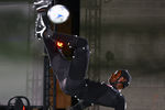 BURNABY, CANADA - JULY 10, : In this handout provided by Electronic Arts, Maurice Edu of the MLS Toronto FC does a bicycle kick during a motion capture session for FIFA Soccer 09 at the Electronic Arts studios July 10, 2008 in Burnaby, British Columbia, Canada.  The video game is scheduled for worldwide release in October 2009.  (Photo by Jeff Vinnick/EA via Getty Images)