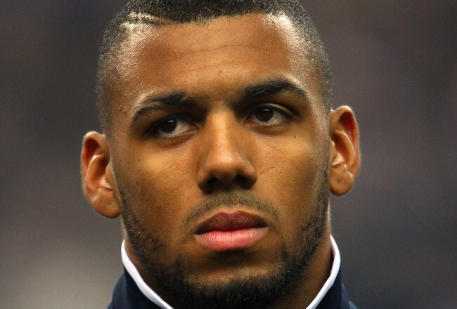 PARIS, FRANCE - FEBRUARY 09:  Yann M'Vila of France lines up prior to the International friendly match between France and Brazil at Stade de France on February 9, 2011 in Paris, France.  (Photo by Alex Livesey/Getty Images)