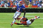 GAINESVILLE, FL - APRIL 9:  Running back Chris Rainey #3 of the Florida Gators runs upfield during the Orange and Blue spring football game April 9, 2010 Ben Hill Griffin Stadium in Gainesville, Florida.  (Photo by Al Messerschmidt/Getty Images)