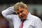 LONDON, ENGLAND - AUGUST 21:  West Ham Manager, Sam Allardyce reacts on the sidelines during the npower Championship match between West Ham United and Leeds United at Boleyn Ground on August 21, 2011 in London, England.  (Photo by Dean Mouhtaropoulos/Getty Images)