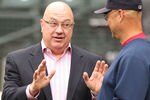 SEATTLE - SEPTEMBER 15:  Executive Vice President & GM  Jack Zduriencik (L) of the Seattle Mariners speaks with manager Terry Francona of the Boston Red Sox prior to the game at Safeco Field on September 15, 2010 in Seattle, Washington. (Photo by Otto Greule Jr/Getty Images)
