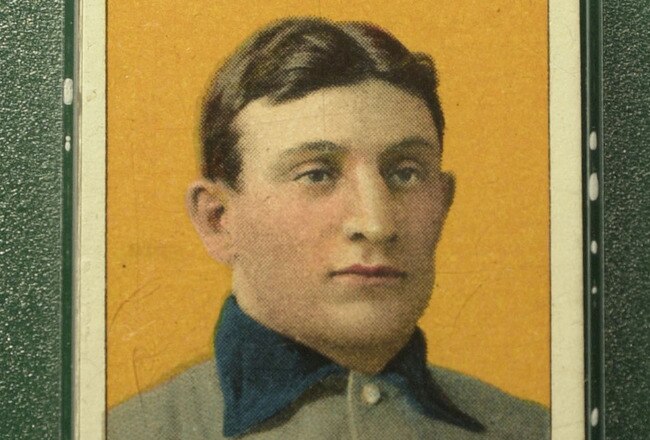 370565 02: The famous T206 Honus Wagner baseball card, is shown June 6, 2000 in New York City. The legendary baseball card will be auctioned on eBay beginning on July 5, 2000. (Photo by Chris Hondros/Newsmakers)