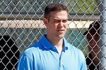 FORT MYERS, FL - FEBRUARY 19:  General Manager Theo Epstein of the Boston Red Sox watches the team during a Spring Training Workout Session at the Red Sox Player Development Complex on February 19, 2011 in Fort Myers, Florida.  (Photo by J. Meric/Getty Images)